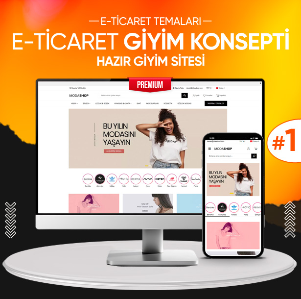 Giyim Konseptli E-Ticaret Yazılımı – Hazır Butik Sitesi #1