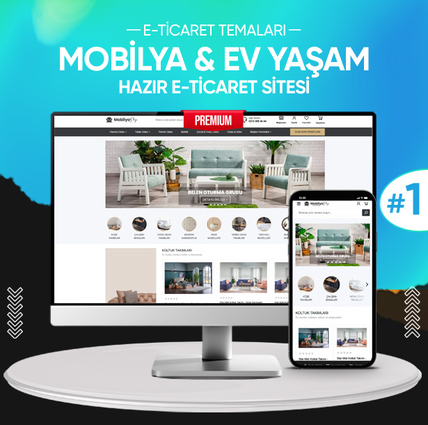 Mobilya Konseptli E-ticaret Yazılımı - Hazır E-Ticaret #1