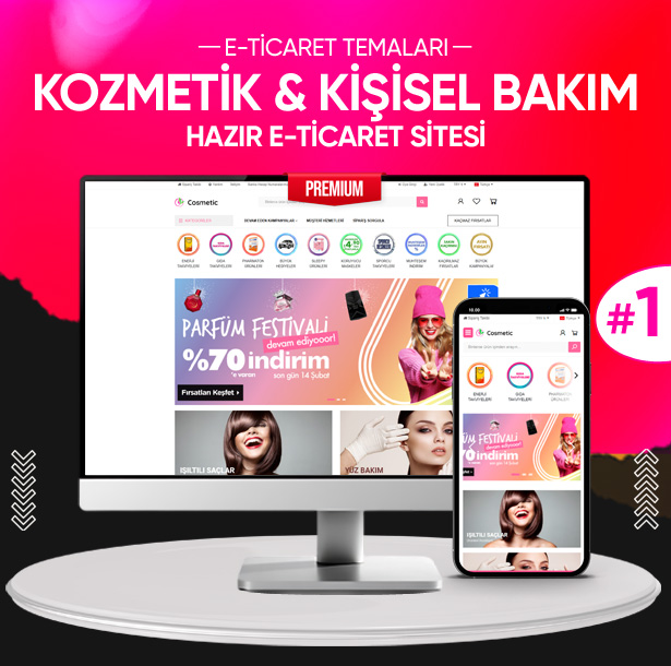 Kozmetik - Kişisel Bakım E-Ticaret Konsepti #1