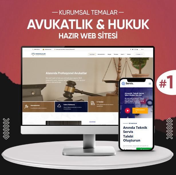 Avukatlık & Hukuk Bürosu Teması #1