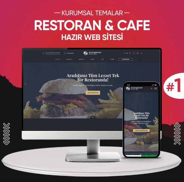 Restoran - Cafe Kurumsal Web Teması #1