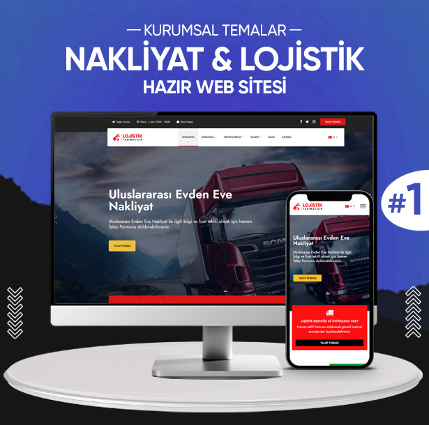 Nakliyat - Lojistik Kurumsal Web Teması #1